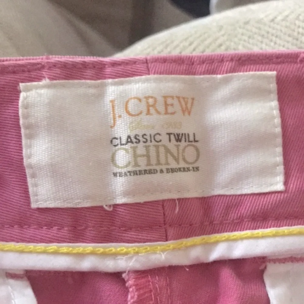 J. CREW Weathered Classic Twill PINK Chino SHORTS